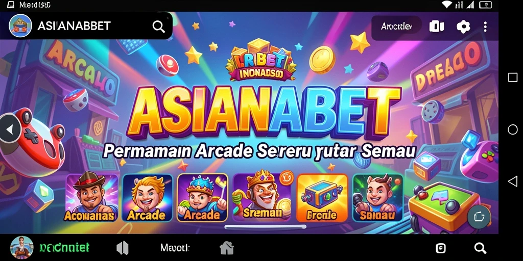 Tampilan antarmuka <strong>ASIANABET</strong> yang ceria dan penuh warna.