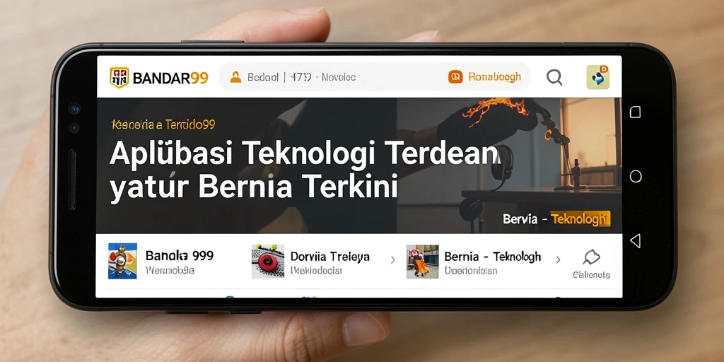 Tampilan antarmuka aplikasi BANDAR99 yang menarik dan informatif.