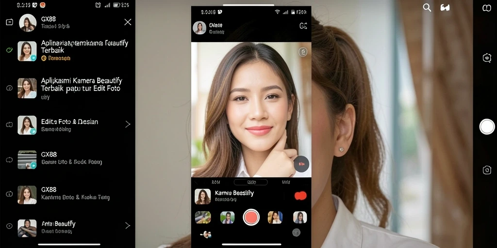 Antarmuka pengguna GX88 yang intuitif dan modern.