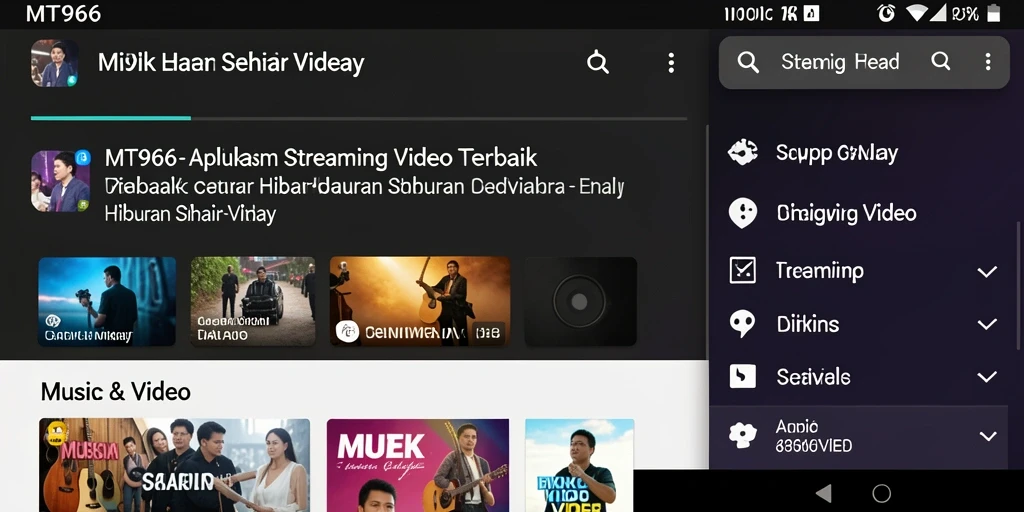 Antarmuka MT966 yang intuitif dan menarik untuk Streaming Video.