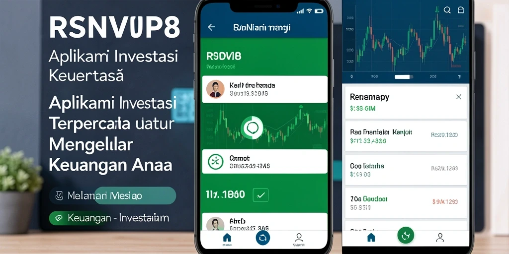 Antarmuka aplikasi RSNVIP8 yang modern dan user-friendly untuk investasi.