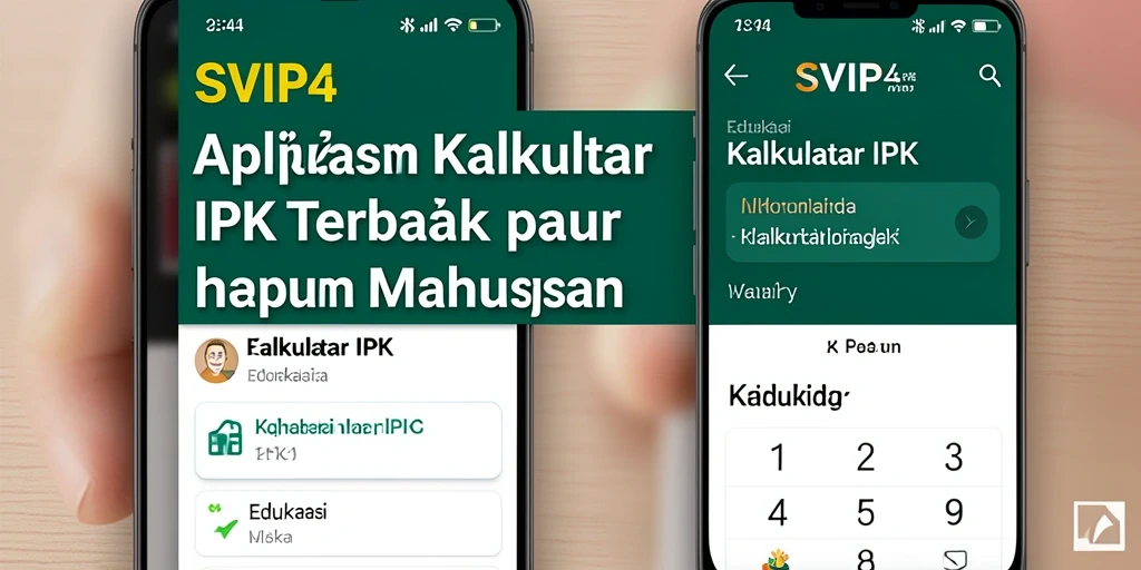 Antarmuka aplikasi SVIP4 yang memudahkan pengguna dalam menghitung IPK.