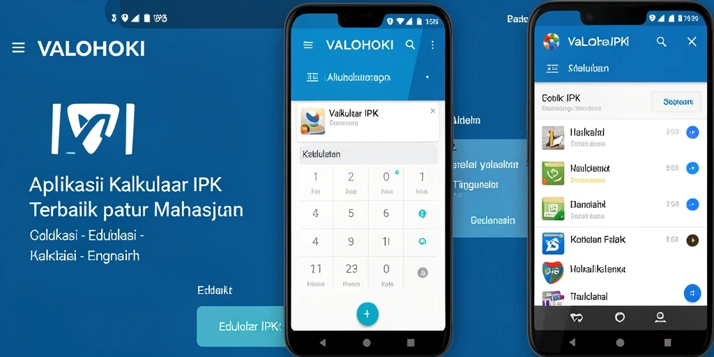 Tampilan antarmuka user-friendly dari aplikasi Kalkulator IPK.